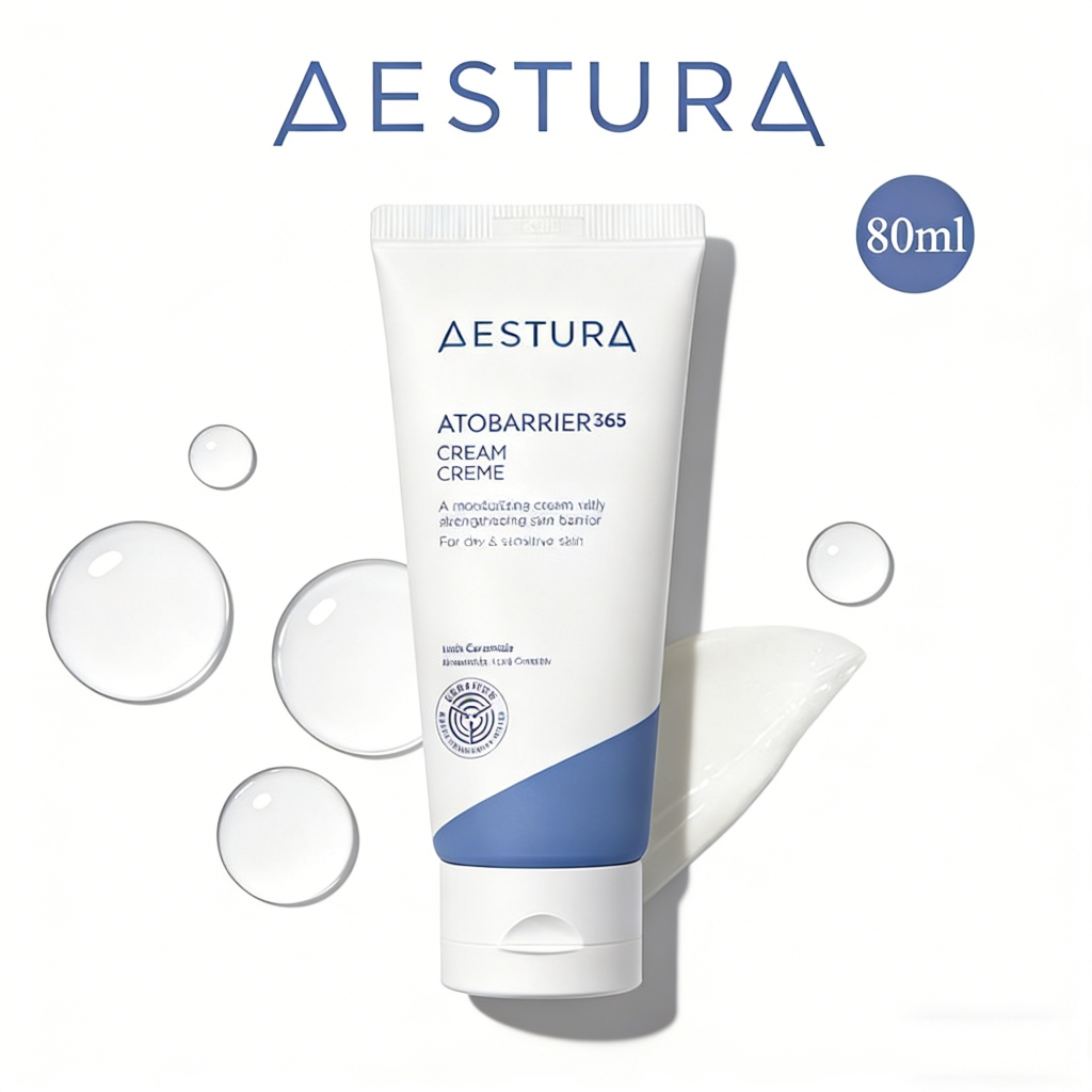 AESTURA Atobarrier365 Cream 80ml ครีมบำรุงผิวหน้า สำหรับผิวแพ้ง่าย ผิวแห้ง เสริมสร้างปราการผิว ให้ผิวนุ่มนวล