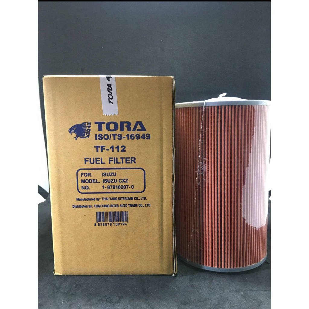 ไส้กรองน้ำมันโซล่า ISUZU DECA360 TF112 TORA