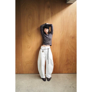 AMUSE BKK - Balloon Pants กางเกงทรงบอลลูนเอวขาโค้ง ทรงสวย *กรุณาอ่านไซส์ให้ละเอียดก่อนสั่ง*