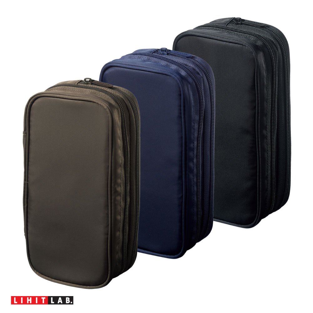 LIHIT XCOA Spread Double Pen Case (กระเป๋าใส่อุปกรณ์เครื่องเขียน) A-3801