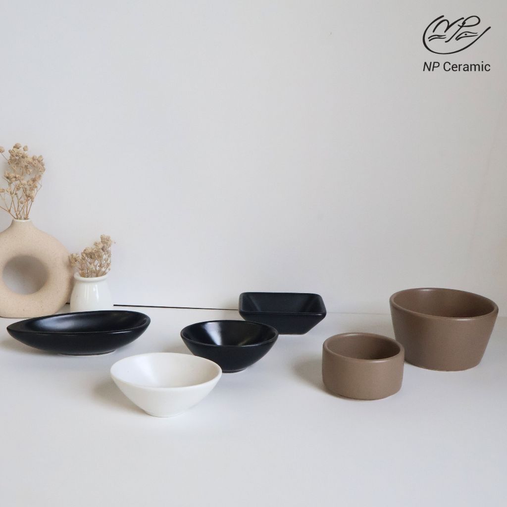 [ลดสูงสุด 80%] NP Ceramic ถ้วยเซรามิค ถ้วยน้ำจิ้ม ถ้วยซอส ถ้วยไข่