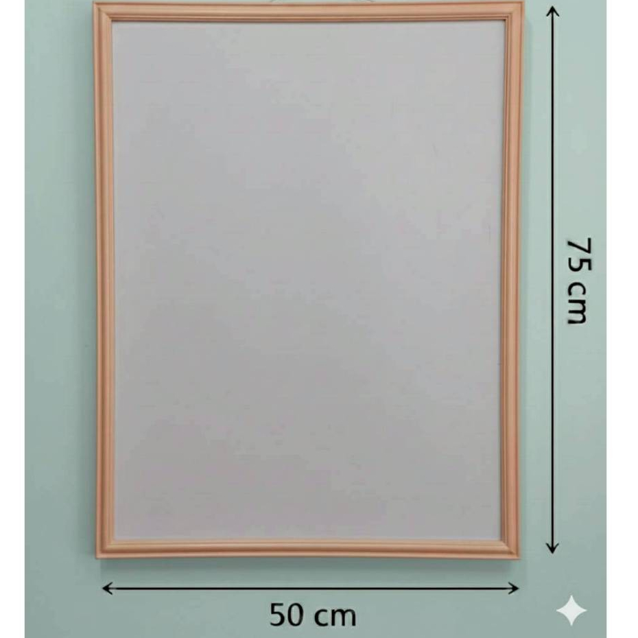 กรอบรูปสีส้ม75x50cm. กรอบรูป75x50cm.สีส้ม กรอบรูปแขวนผนัง แต่งบ้านสไตล์มินิมอล