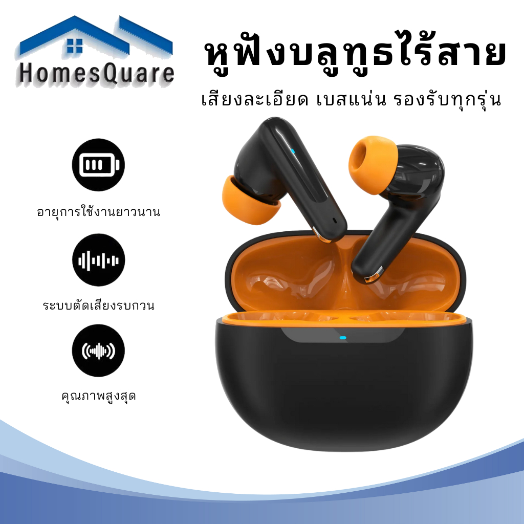 【เสียงไม่ดีจริงยินดีคืนเงิน】ใหม่ 2025 หูฟังที่ดีที่สุด เสียงดังคมชัด ตัดเสียงรบกวน แบตเตอรี่ยาวนาน หูฟังสปอร์ตอัจฉริยะ่่