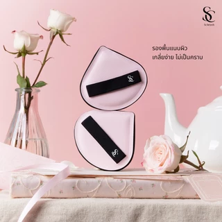 Scbrush Pinky Puff | พัฟเกลี่ยรองพื้นเนื้อกำมะหยี่ รหัส 311