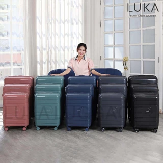 [รับประกัน5ปี ]LUKA กระเป๋าเดินทาง วัสดุ PP 100% 20 24 28 นิ้ว จุของได้เยอะ ความแข็งแรงทนทาน