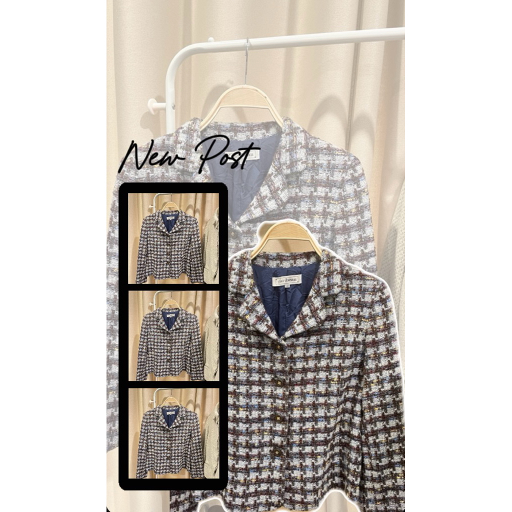 เสื้อ blazer ผ้าทวิตทรงเกาหลี