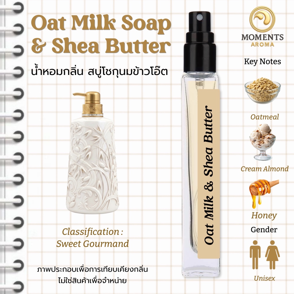 Moments Aroma กลิ่น Oat Milk & Shear Butter