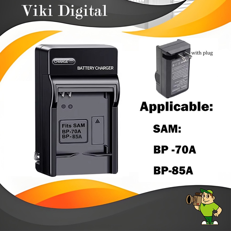 เหมาะสำหรับ Samsung BP-85A เครื่องชาร์จแบตเตอรี่ WB210 PL210 SH100 ST200F ST205F