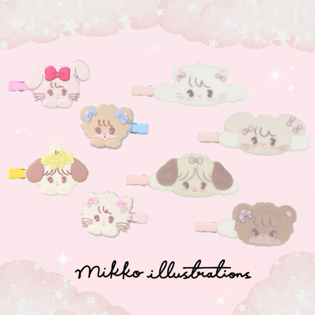 [พร้อมส่ง] Mikko illustrations hair clip กิ๊บติดผม นำเข้าแท้จากญี่ปุ่น