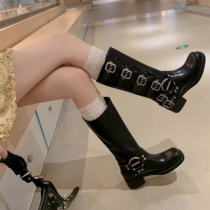 【ส่งฟรี+ลดแรง🔥】25twentyfives - ROVER BOOTS รองเท้าบูทพร้อมส่งในไทย รองเท้าบูทเกาหลี เข็มขัด