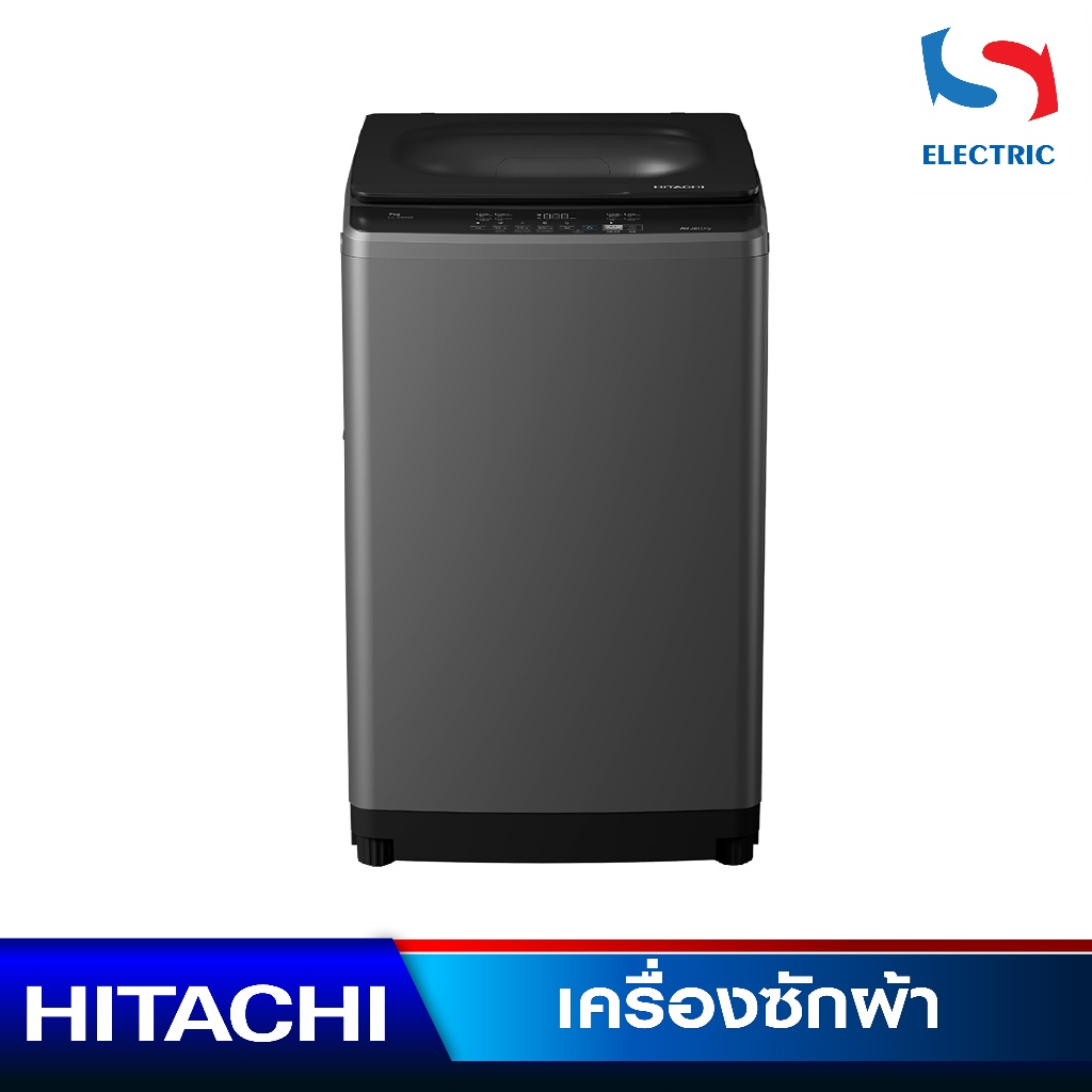 HITACHI เครื่องซักผ้าฝาบน รุ่น LTL08M00GG ขนาด 8 กิโลกรัม ไม่รวมติดตั้ง