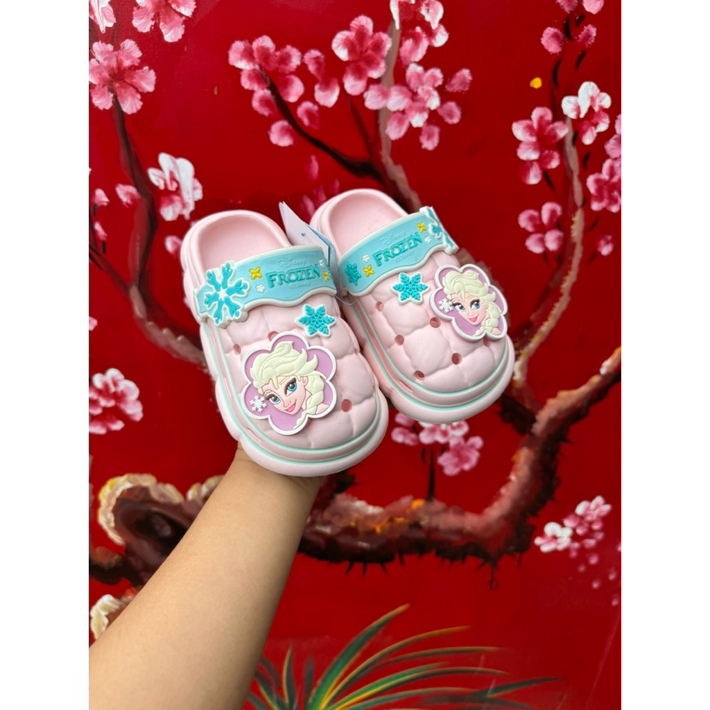 Kenta รองเท้าหัวโต สำหรับเด็กผู้หญิง ลาย Frozen รุ่น FZ1164 น้ำหนักเบา ใส่สบาย EVA