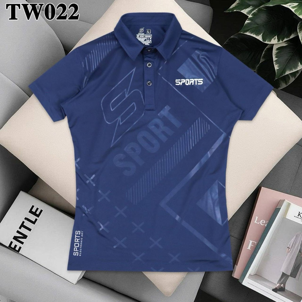 ใหม่! เสื้อกีฬาสปอร์ตคอปกเข้ารูป ผู้หญิง SPORTS เสื้อบอล มีครบไซส์ผ้านิ่มใส่สบายใส่ออกกำลังกาย ระบายความร้อนได้ดี