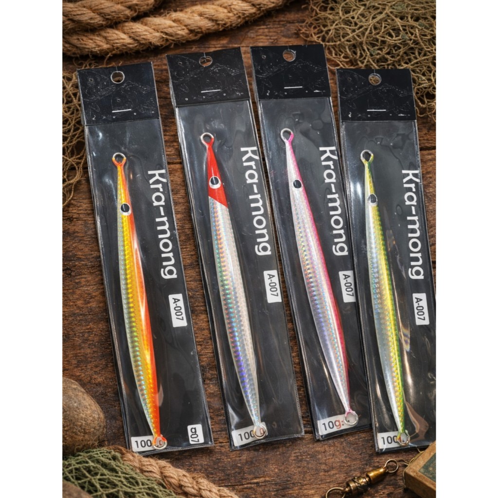 A-007 เหยื่อจิ๊กทรงยาว Long Jig โฮโลแกรม 100g-150g งานทะเล