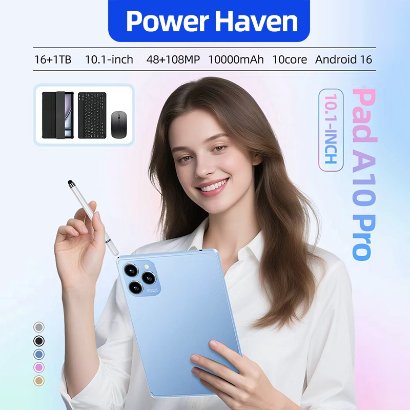 ซื้อ 1 แถม 9 คอมพิวเตอร์แท็บเล 2025 16GB+1TB รองรับการ์ดปลั๊กอิน 5G*2SIM ไม่มีความล่าช้าในการท่องอินเทอร์เน็ต แท็บเล็ตนั