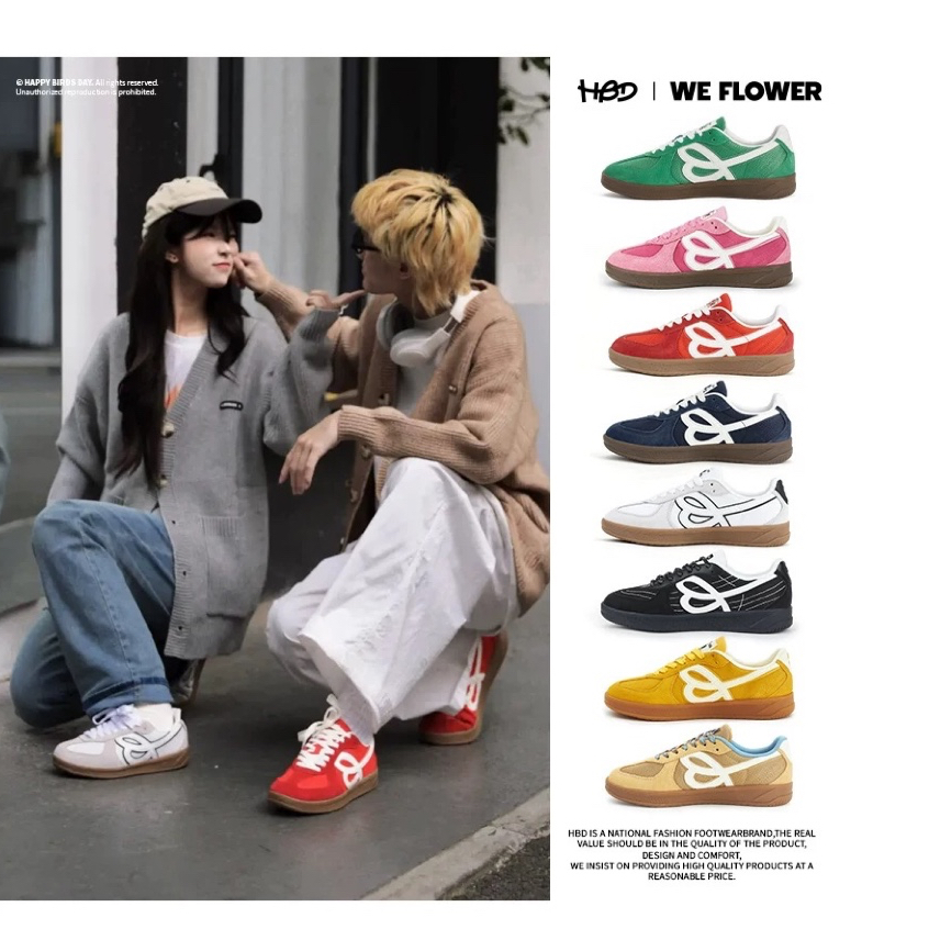 O.Oui I HBD x We Flower casual shoes(35-45) [Pre 0rder⋆⭒˚𖠋𖠋𖠋*.⋆]