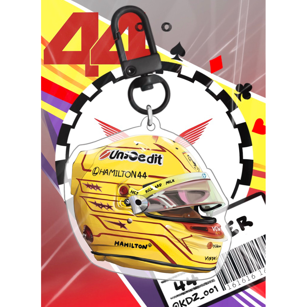 พวงกุญแจ Helmet Lewis Hamilton F1