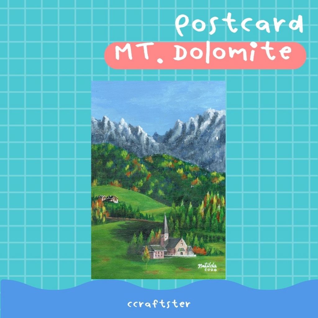 ccraftster – โปสการ์ดแต่งห้อง postcard ลายภูเขา ภาพวาด ภาพแต่งห้อง ของตกแต่ง ของขวัญ ราคา ถูกที่สุด ดีลบีเคเค แกลเลอรีภาพที่ 3