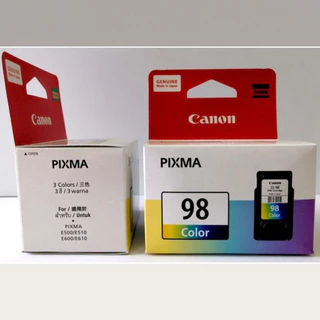 ตลับหมึกแท้ 100% Original Canon PG-88 (PG88) ดำ + CL-98 (CL98) สี สำหรับ PIXMA E510 E610 E500 E600