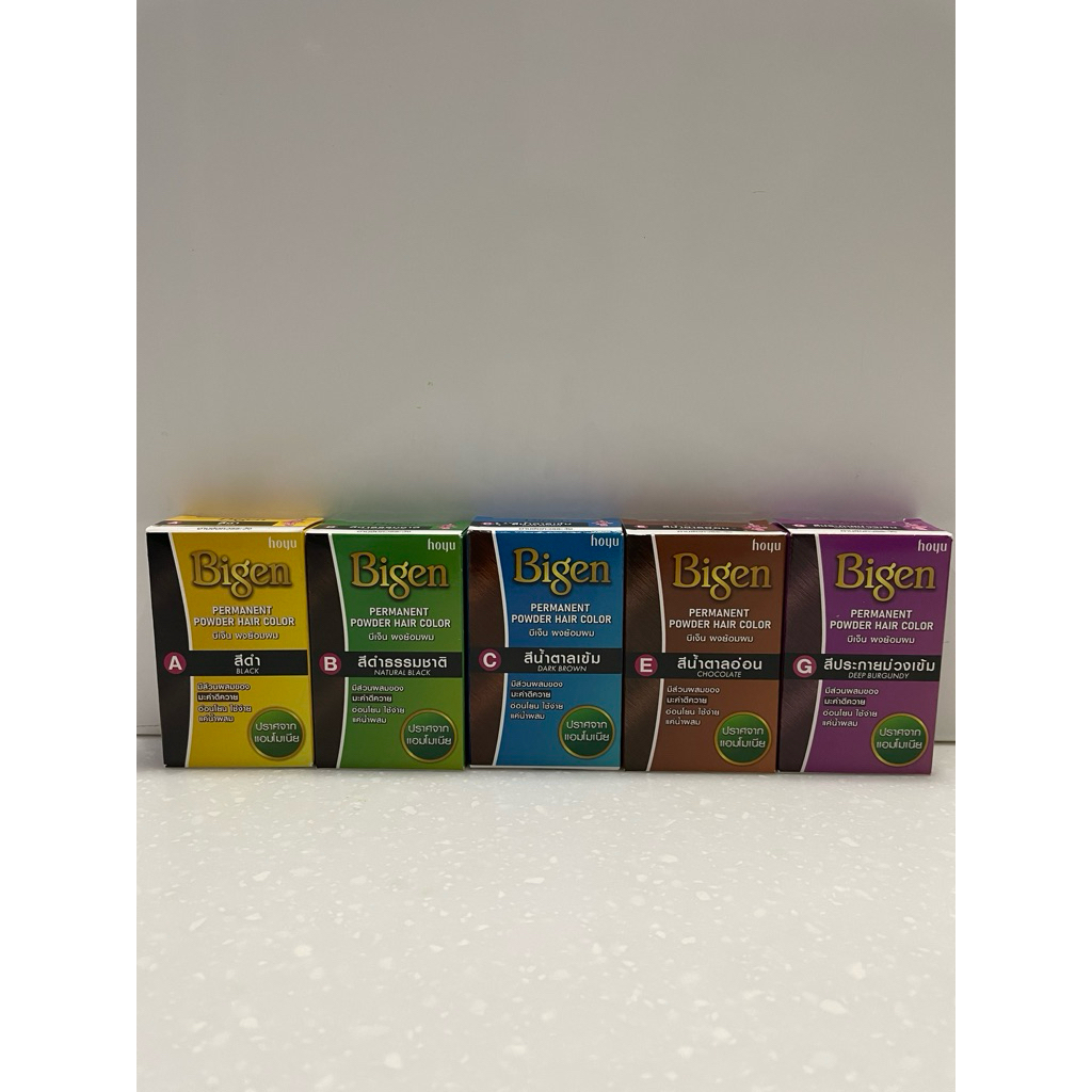 Bigen permanent powder hair color บีเง็น ผงย้อมผม 6กรัม