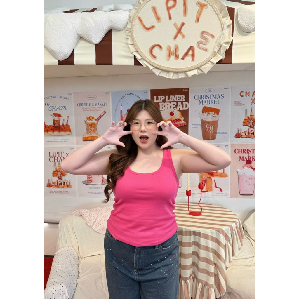 Tank Chubby Top ☾⋆⁺₊🐈⬛🐾⋆⁺₊⋆  เสื้อกล้ามผ้าเนื้อหนา ผ้านิ่มใส่สบาย ผ้าดีไม่ร้อน ไม่อับเหงื่อ สามารถใส่ซับในได้ - รูปที่ 2