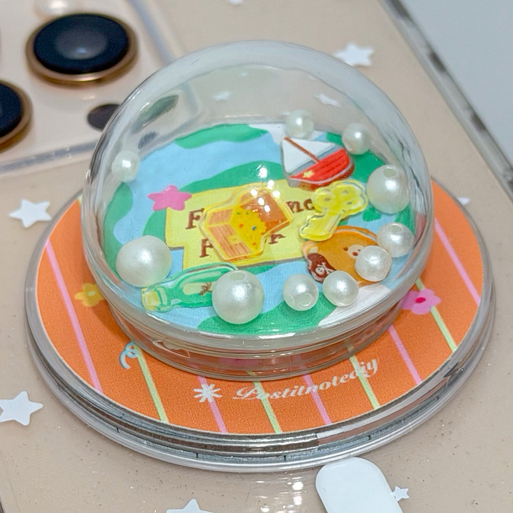 Griptok Magnet กิ๊ปตอกติดโทรศัพท์รุ่นวงกลมลายโจรสลัดเขย่าได้+มีแม่เหล็กในตัว 🧲