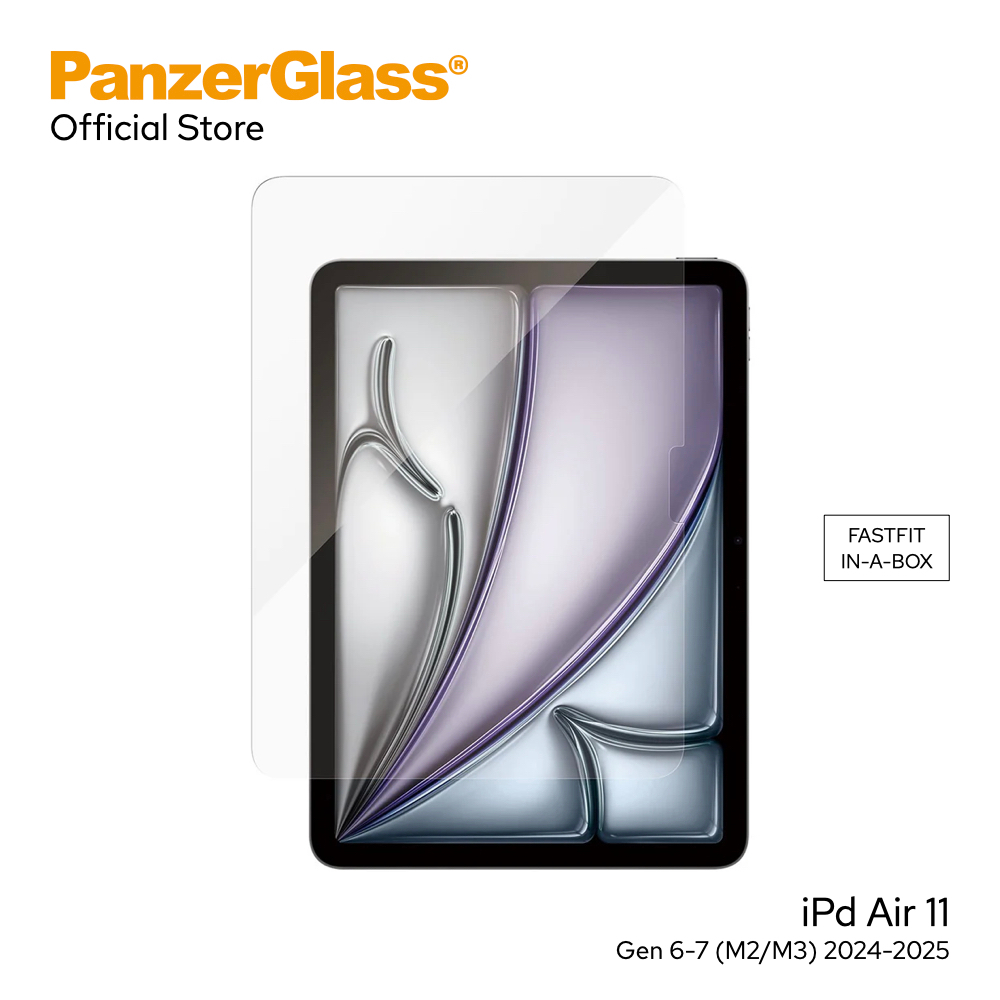 PanzerGlass ฟิล์มกระจกกันรอย Glass ใช้สำหรับ iPad Air 11 Gen 6-7 (M2/M3) 2024-2025 w.FASTFIT Tool