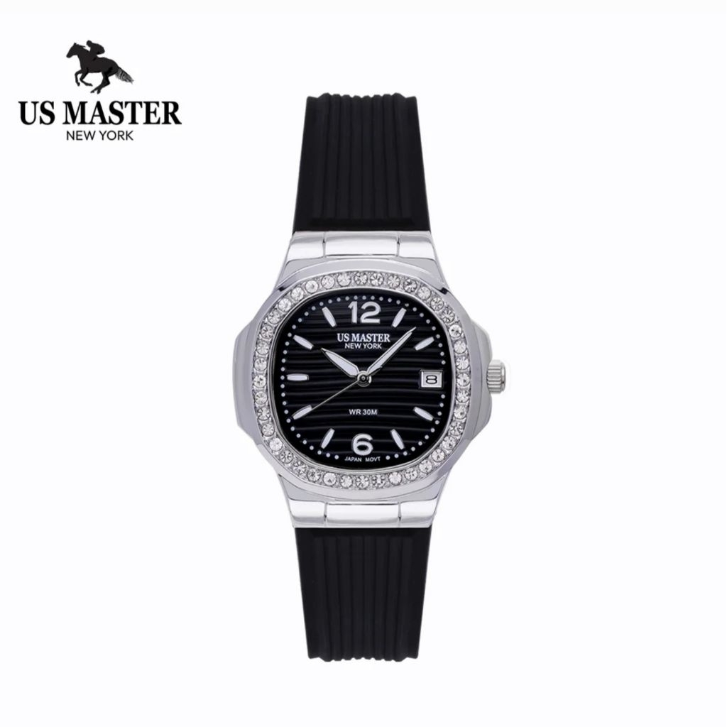 US Master Polo Club นาฬิกา USM-DD54 กันน้ำ 30 เมตร รับประกัน 1 ปี หน้าปัด 32 มม. วัสดุสแตนเลสสตีล สายซิลิโคน 20 มม.