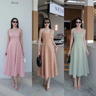 Top 1 💕พร้อมส่ง มีสีใหม่💕เดรสเจ้าหญิง ขายดี INTUON ชุดไปงานแต่ง ออกงาน ถ่ายพรี #9232 T-SHIRTNISTA