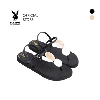Playboy รุ่น Pebble T-Strap Sandals(O) รองเท้าแตะรัดส้น รหัส…
