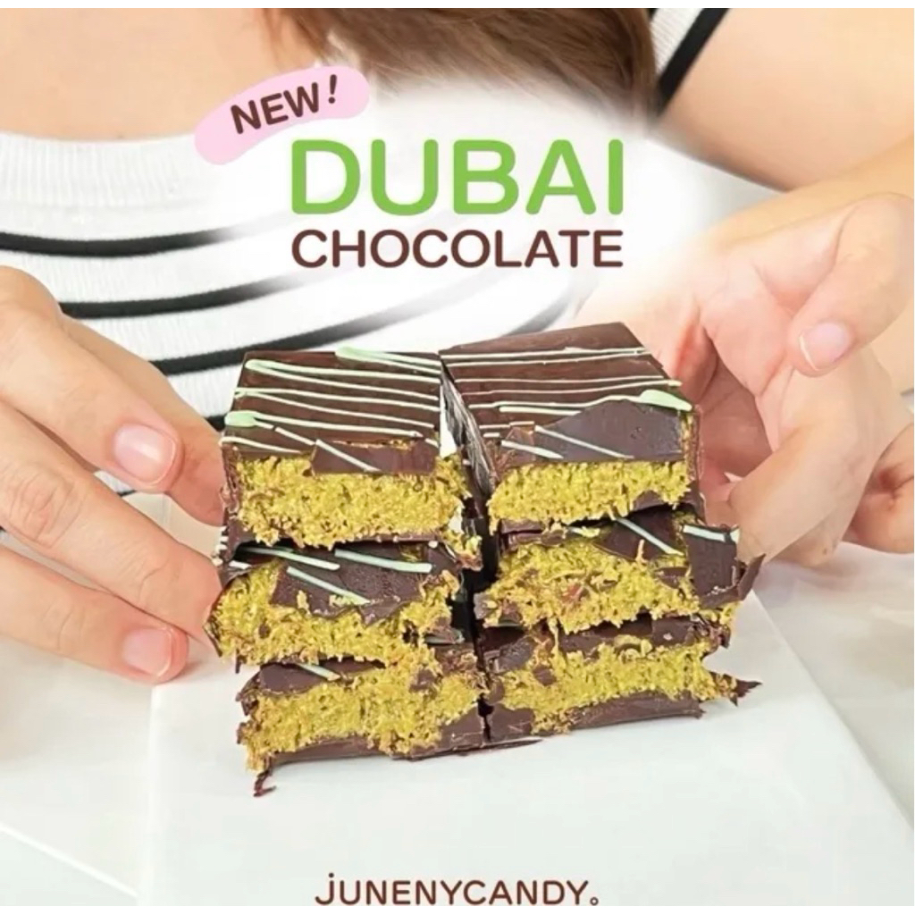 ✅รับหิ้ว✅ 🍫 Dubai Chocolate (Mimi Bar) จากร้าน Junenycandy🍒🍫ส่งรถเย็นทั่วไทย🚛