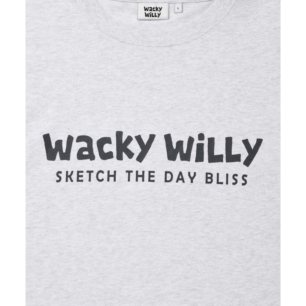 WACKY WILLY เสื้อยืดรุ่น Wacky Big Typo Short Sleeve T-Shirt Grey (80051SBTSSU_S6GRXX) — صورة 5