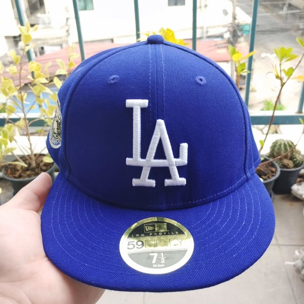 หมวก New Era MLB Los Angeles Dodgers "Big Logo + WS" 59FIFTY Low Profile 7 1/2 (59.6 cm.)