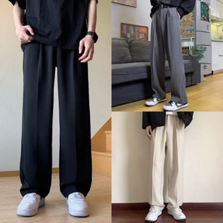 🆕COD🆕กางเกงขายาว กางเกงสแลคชาย แฟชั่นสำหรับผู้ชาย ไม่ต้องรีด…