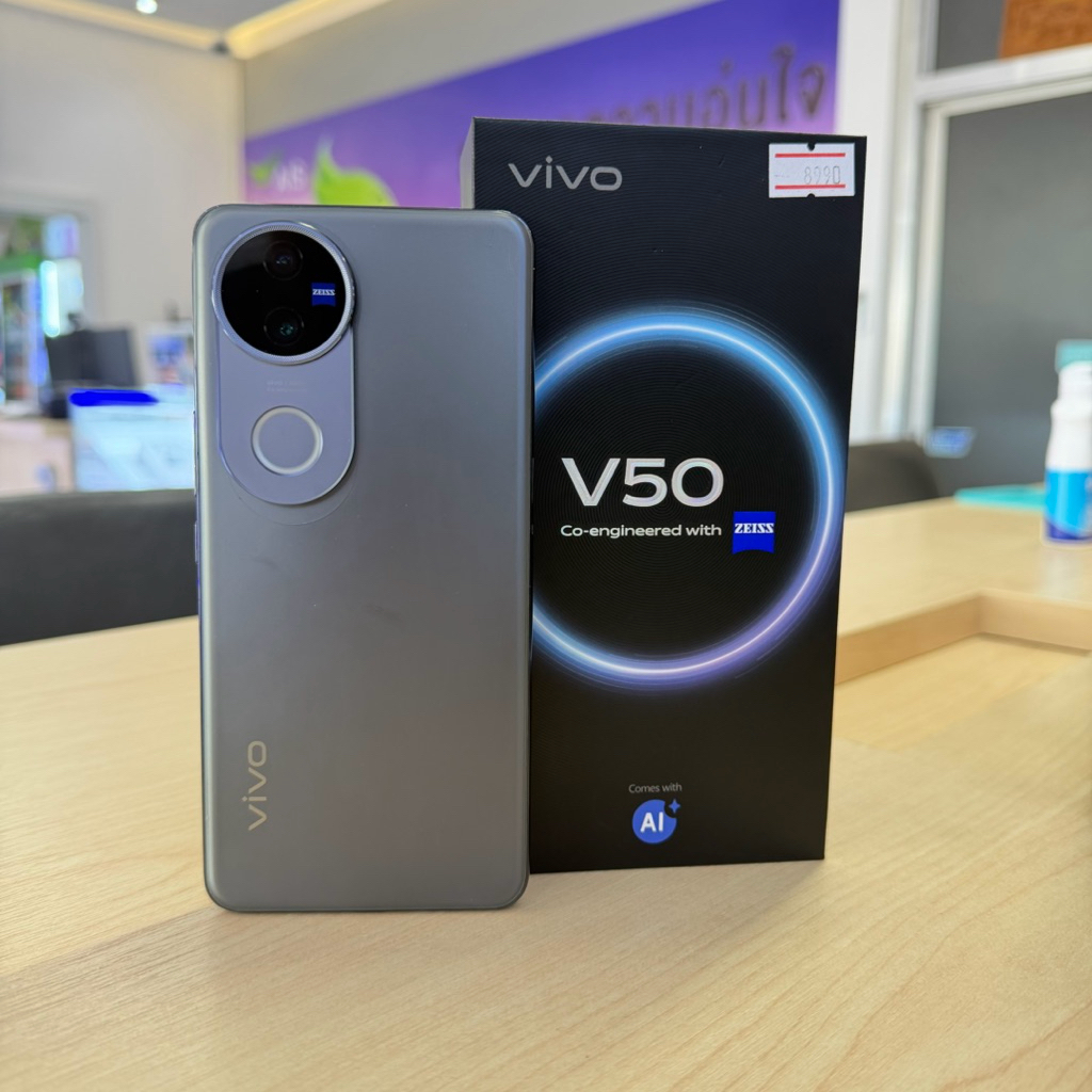 สมาร์ทโฟนVivo V50 (8+256GB)Satin Black 5G เครื่องโชว์เดโม่