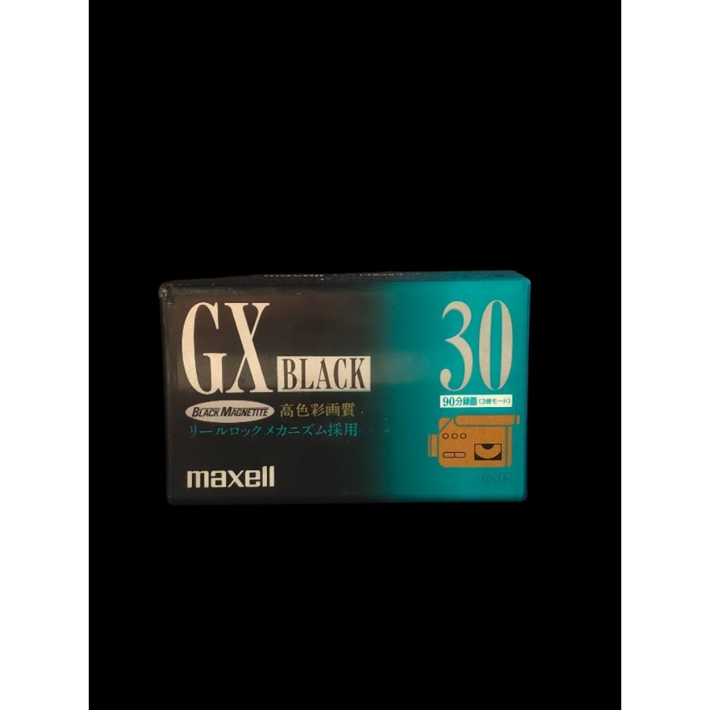MAXELL GX Black 20 VHSC VHS Blank VIDEO Cassette Tape