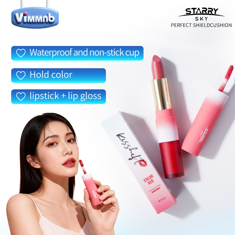 StarrySky ลิปทินต์ 2 หัว ไม่ติดแก้ว ติดทนนาน Duo Lip Glaze