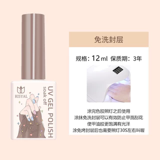 Top “RISYAL” เคลือบเงา / กระจก / ด้าน / เบส (ขนาด 12ml)