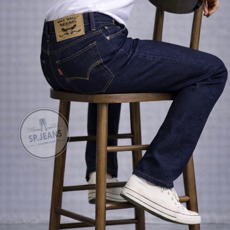มี3สี กางเกงยีนส์ MAX WALL ทรงกระบอก ผ้ายีนส์ ผ้าเนื้อดี สวมใส่สบาย เป้าซิป - รูปที่ 3