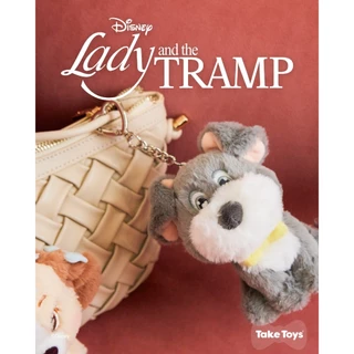 Disney Lady and The Tramp Sweet Magnet Keychain Set - พวงกุญแจแม่เหล็กดิสนีย์