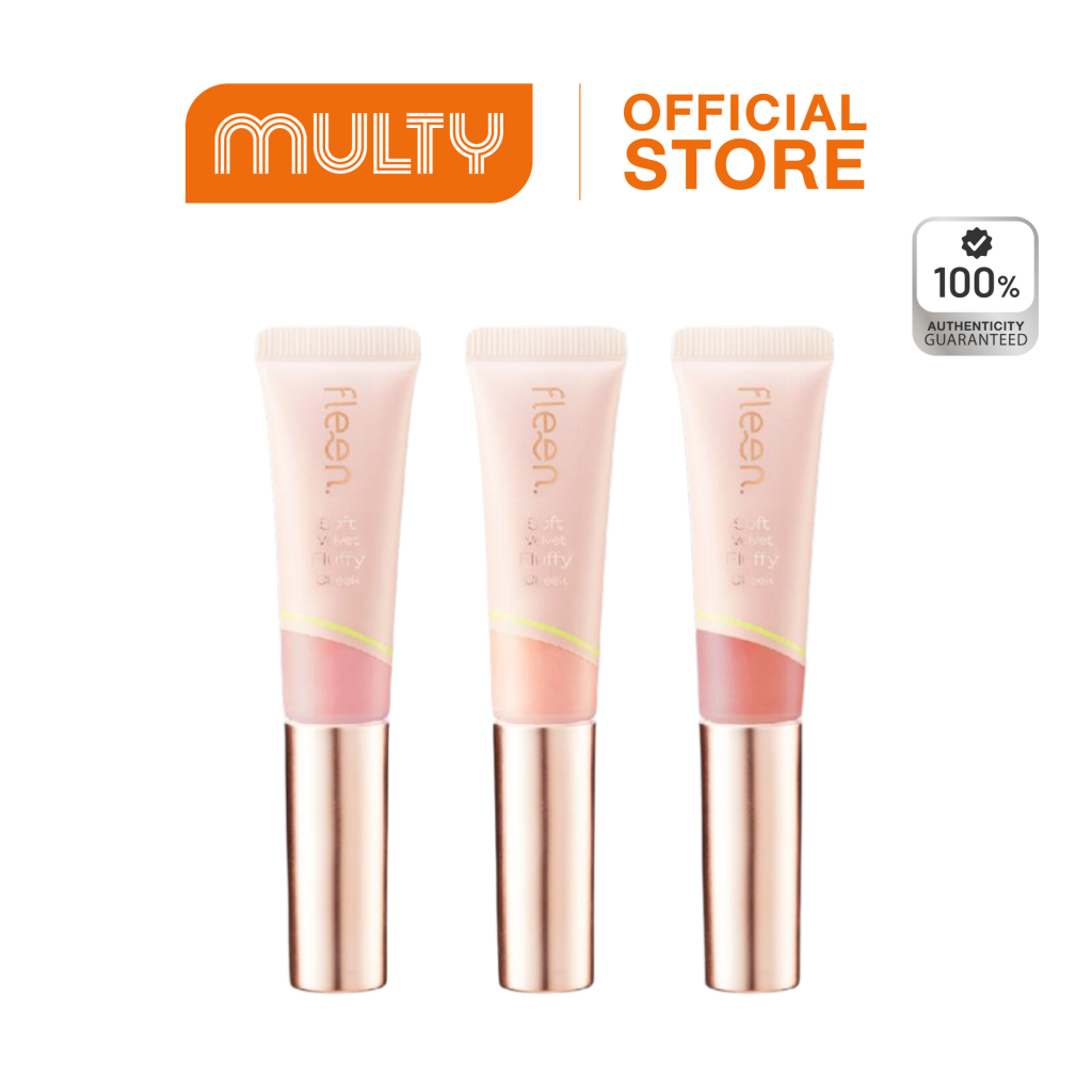 Fleen Beauty Soft Velvet Fluffy Cheek 10 g. ฟลีนบิวตี้ บลัชออน เนื้อละมุน #ฟลีนบลัชออน