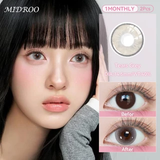 【สั่ง2คู่แถมน้ำยา60ML1ขวด】Midroo 【0°~-400°】🍺Malt Beer-14.5mm🍺เลนส์แฟชั่น คอนแทคเลนส์สี ค่าสายตาสั้น Brown Contact Lens