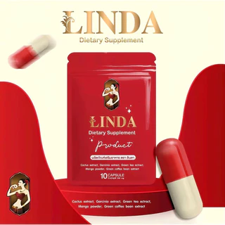 (1 ซอง 10 แคปซูล) ลินดาแคปแดง Linda พร้อมส่ง