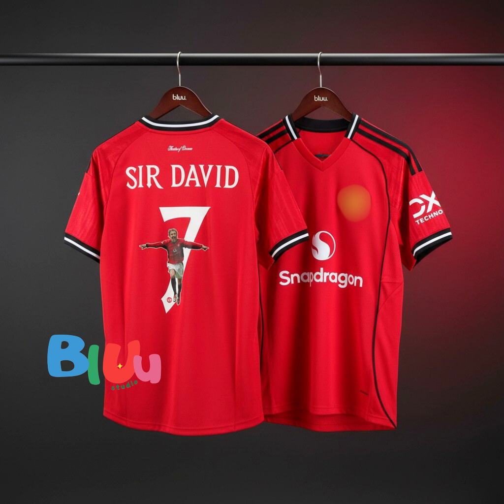 (S-7XL) เสื้อฟุตบอล llมuยู เหย้า Home ปี 2025-26 (3A) เกรดแฟนบอล โลโก้ปัก พร้อมเบอร์ชื่อนักเตะ SIR DAVID #7