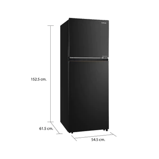 TOSHIBA ตู้เย็น 2 ประตู ความจุ 8.4 คิว ระบบอินเวอร์เตอร์ ประหยัดไฟ เบอร์ 5 (5 ดาว) รุ่น GR-RT310WE-PMTH