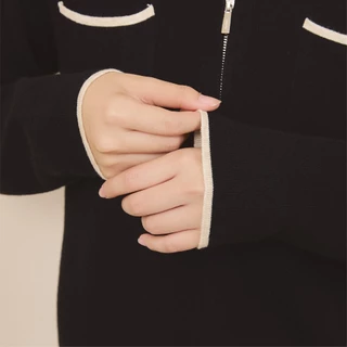 avocado - Powder Two Cardigan เสื้อคาร์ดิแกนไหมพรมคาร์ดิแกนซิปหน้า I มีไซส์ 38" และ 46"