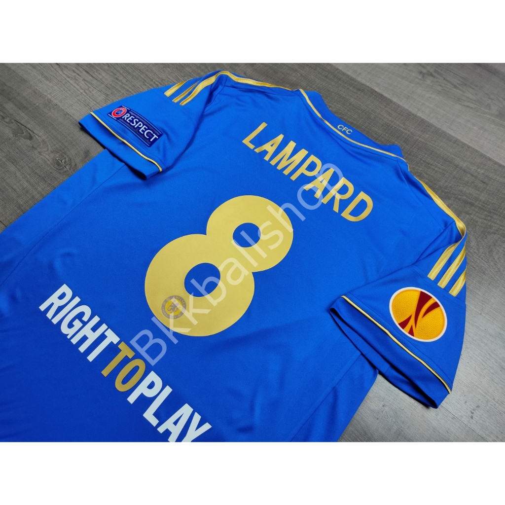 [Retro] - เสื้อฟุตบอล Iชaซี Home ปี 2012/13 อาร์ม UCL เบอร์ชื่อ 8 LAMPARD 11 DROGBA 17 HAZARD