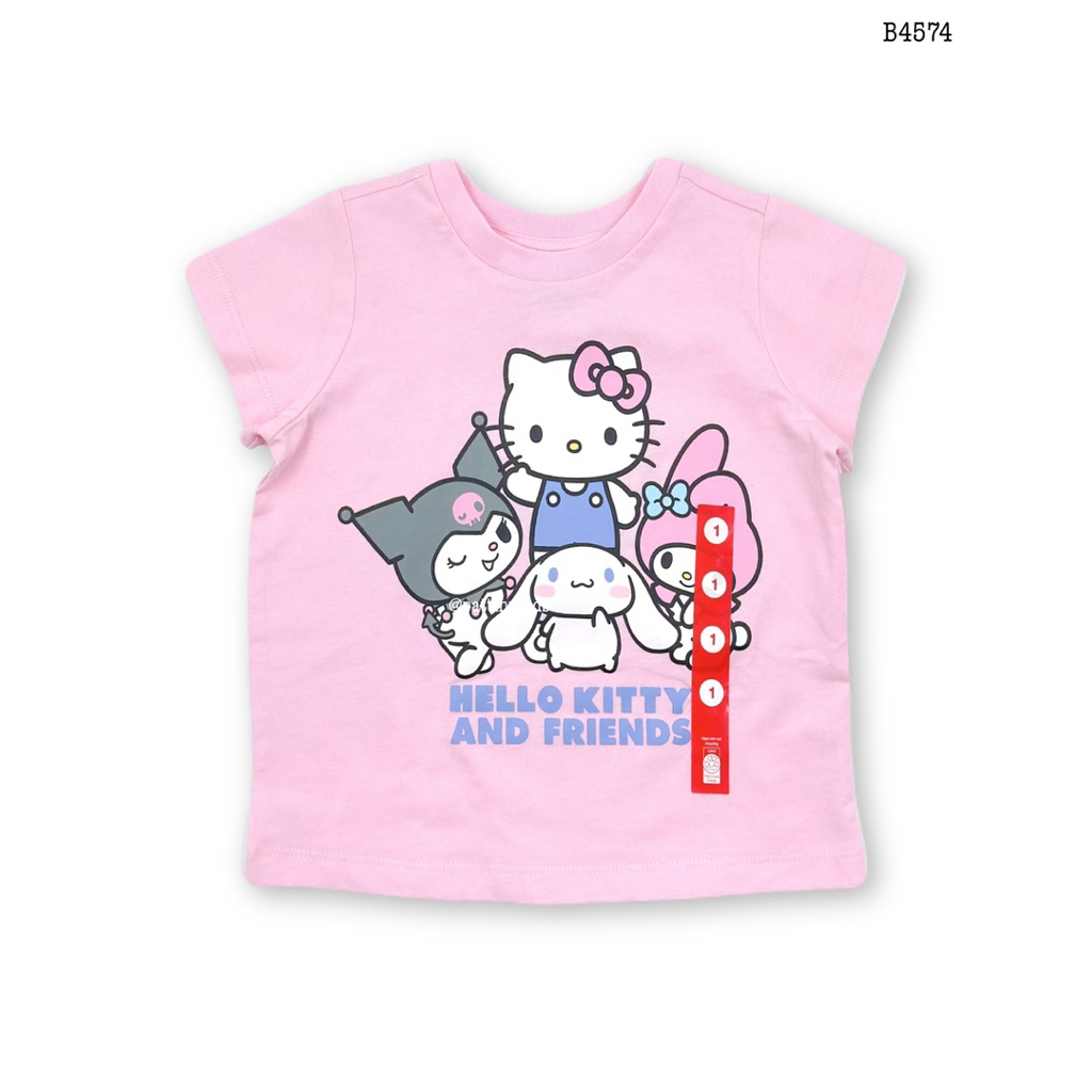 เสื้อยืดเด็ก  เสื้อเด็กผู้หญิง Hello Kitty 1T-4T