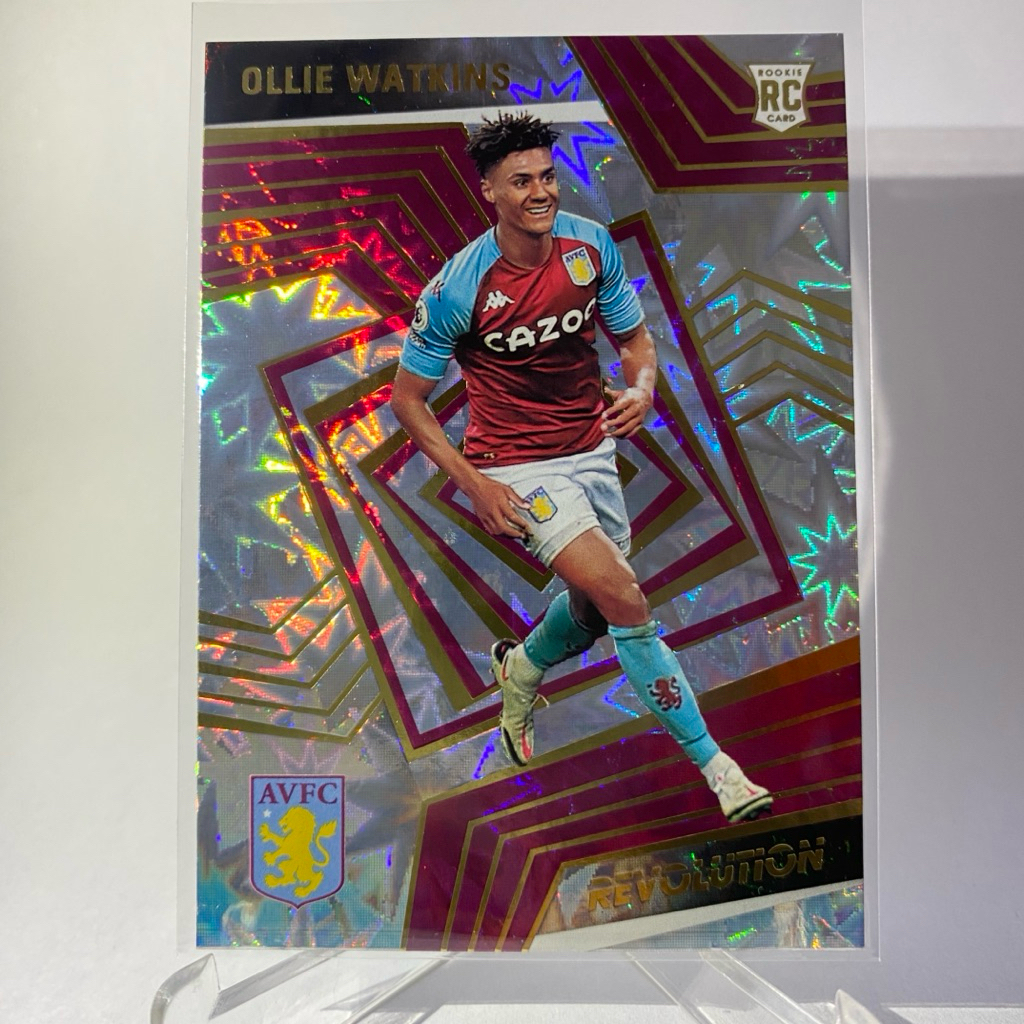 การ์ดนักฟุตบอล OLLIE WATKINS, RC, ASTON VILLA, IMPACT, REVOLUTION, PANINI 2020