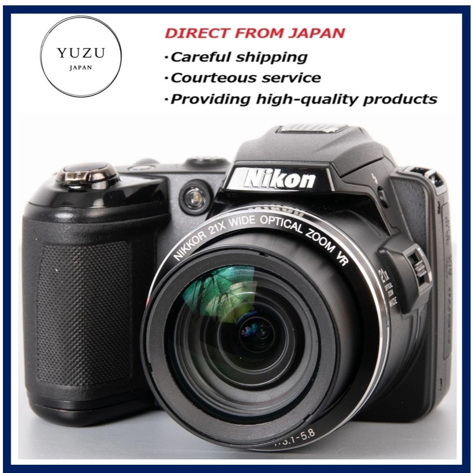 Pre-owned Product Nikon COOLPIX L120 14.1MP Digital Camera - Black - 21x Zoom - 720p HD - AA Battery